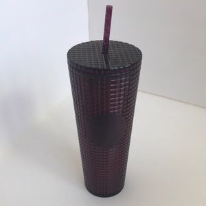Venti Plum Starbucks Grid Tumbler